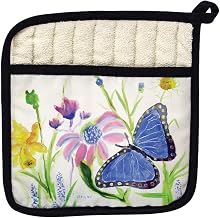 Betsy Drake PT349 Betsys Blue Morpho Butterfly Pot Holder