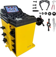 Wheel Balancer Machine, 10-24" Rim, Manual Input, Dynamic/Static/ALU/Motorcycle Modes, 0.25KW Pure Copper Motor, 110V for Garage Workshop Tire Repair (±1g Accuracy)