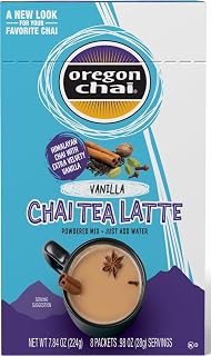 Oregon Chai Kerry Vanilla Dry Mixes, 8 Count (Pack of 1)