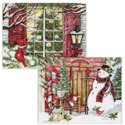 Home for The Holidays Assorted Christmas Cards by Lang – 6.875 inches by 5.375 inches, Paper, Multi, Pack of 18, Model 1008125
