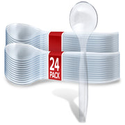 Stock Your Home Clear / 24 count / 24 Serving Spoons
