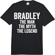 Bradley The Man The Myth The Legend First Name Father's Day Comfort Colors Adult Heavyweight T-Shirt