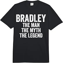 Bradley The Man The Myth The Legend First Name Father's Day Comfort Colors Adult Heavyweight T-Shirt