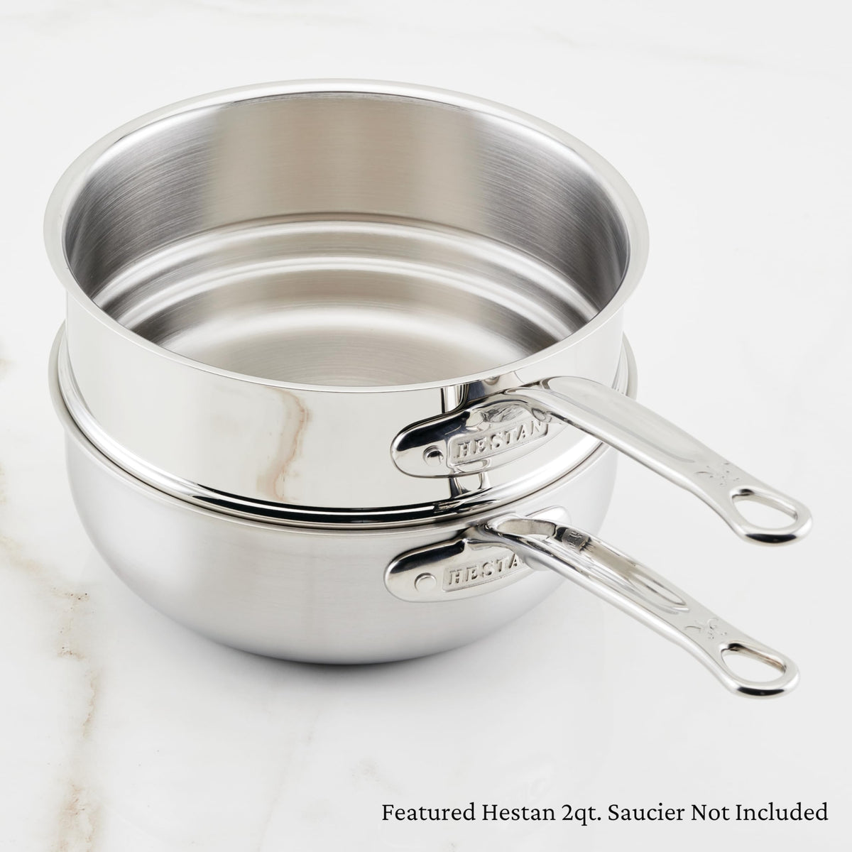 Provisions - Stainless Steel Double Boiler Insert by Hestan – 3 Quarts, Stainless Steel, Multicolor, Model 71052