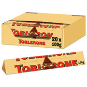 Milk Chocolate 100 g (Pack of 20) by Toblerone – 3.5 Ounce, brown, Model 21001