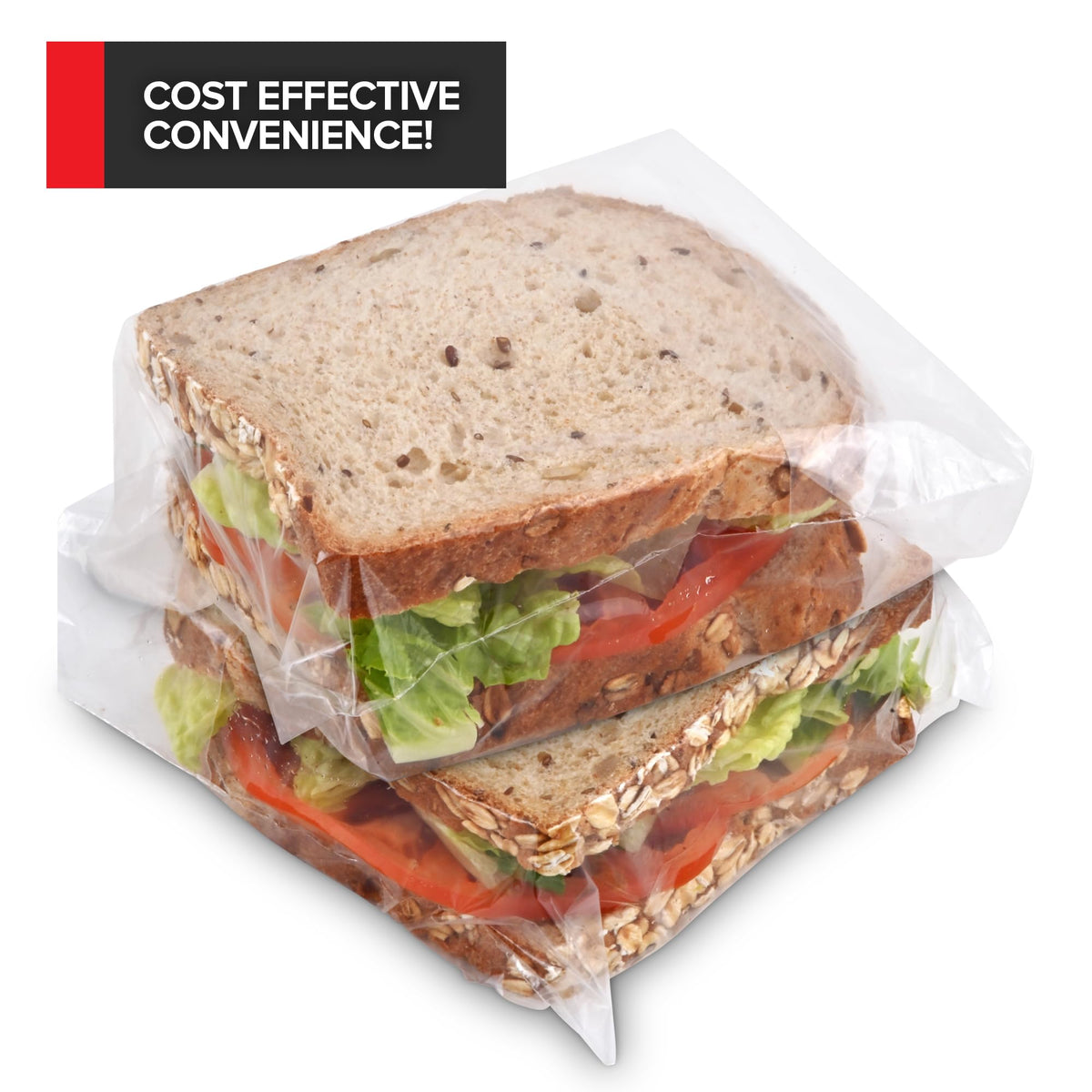 Stock Your Home 200 / 6.5 inches x 5.5 inches / Clear Food Storage Bags