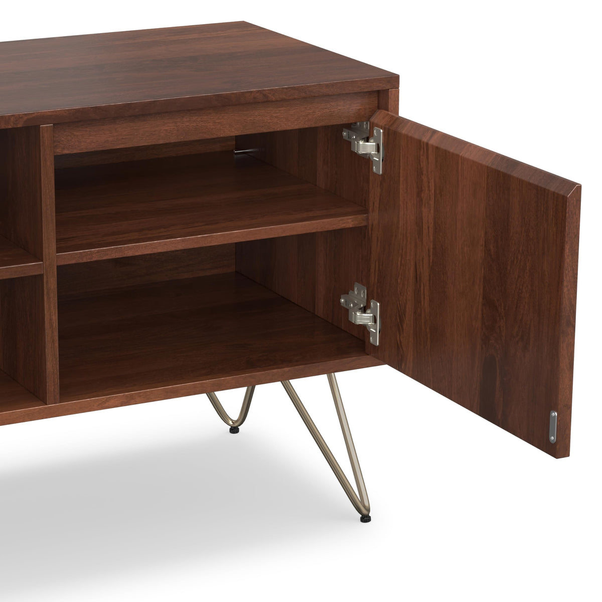SIMPLIHOME Umber Brown / 60 inch / Rectangle Television Stands & Entertainment Centers