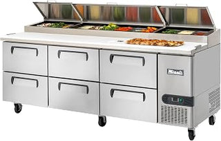 Migali C-PP93-D-HC 93″ Pizza Prep Table with Drawers