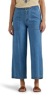 Lee Women's Ultra Lux Comfort Wide Leg Utility Crop Capri Pant