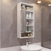 Uros Wall-Mounted Medicine Cabinet with Mirror by Tuhome – Engineered Wood, White, Model GLB11586