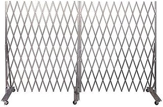 Mobile Folding Security Gate 6'6"H x 12'W in-Use, XL1270