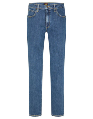 Brooklyn Straight Mid Jeans by Lee – Baumwolle, Mid Stonewash, Model L452