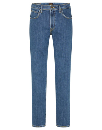 Brooklyn Straight Mid Jeans by Lee – Baumwolle, Mid Stonewash, Model L452