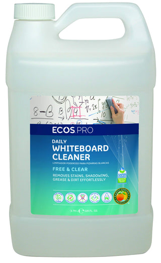 Everyday Whiteboard Cleaner (Pack of 4) by ECOS PRO – 128 Fl Oz (Pack of 4), Pack of 4, Model PL9869/04