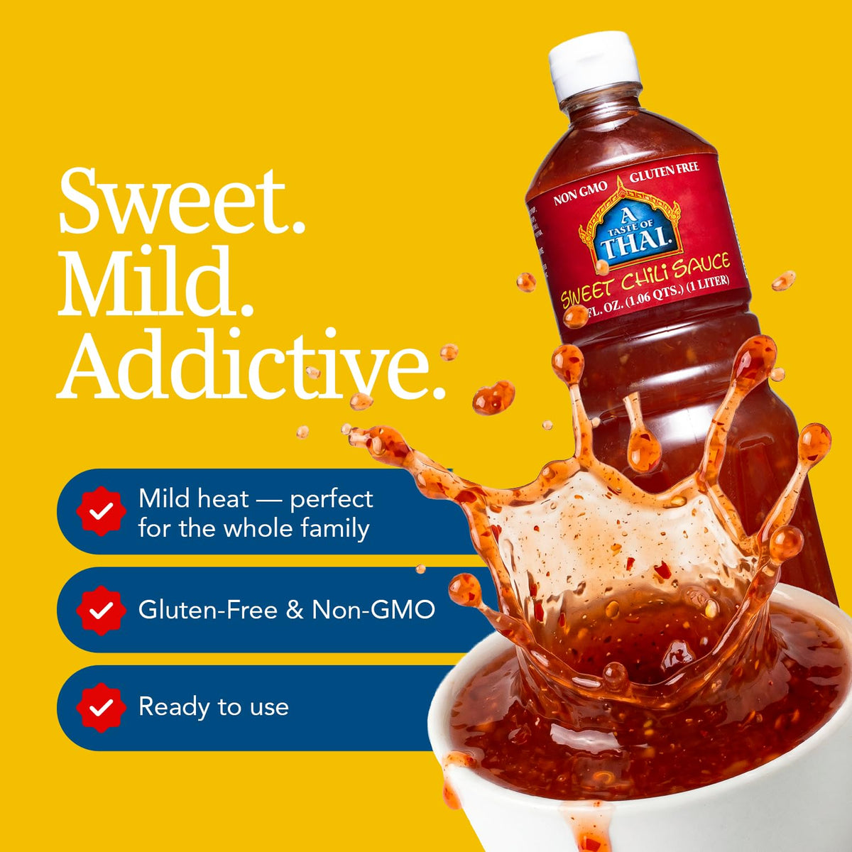 A Taste of Thai Sweet Chili Sauce / 33.8 Ounce (Pack of 1) / Jowgnoejfwe-1-23 Chili Sauce