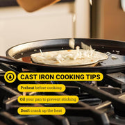 Round Seasoned Cast Iron Griddle by Lodge – 10.5 Inch (Pack of 3), 4.5 pounds, Cast Iron, Negro, Pack of 3