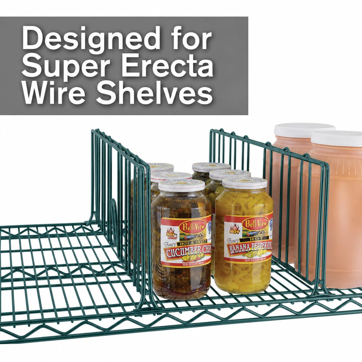 METRO Metroseal Green / 24" Width / Metroseal 3 Epoxy Shelf Dividers