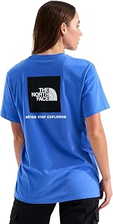 The North Face Evolution Box NSE Short Sleeve Tee, Active Bl, Small