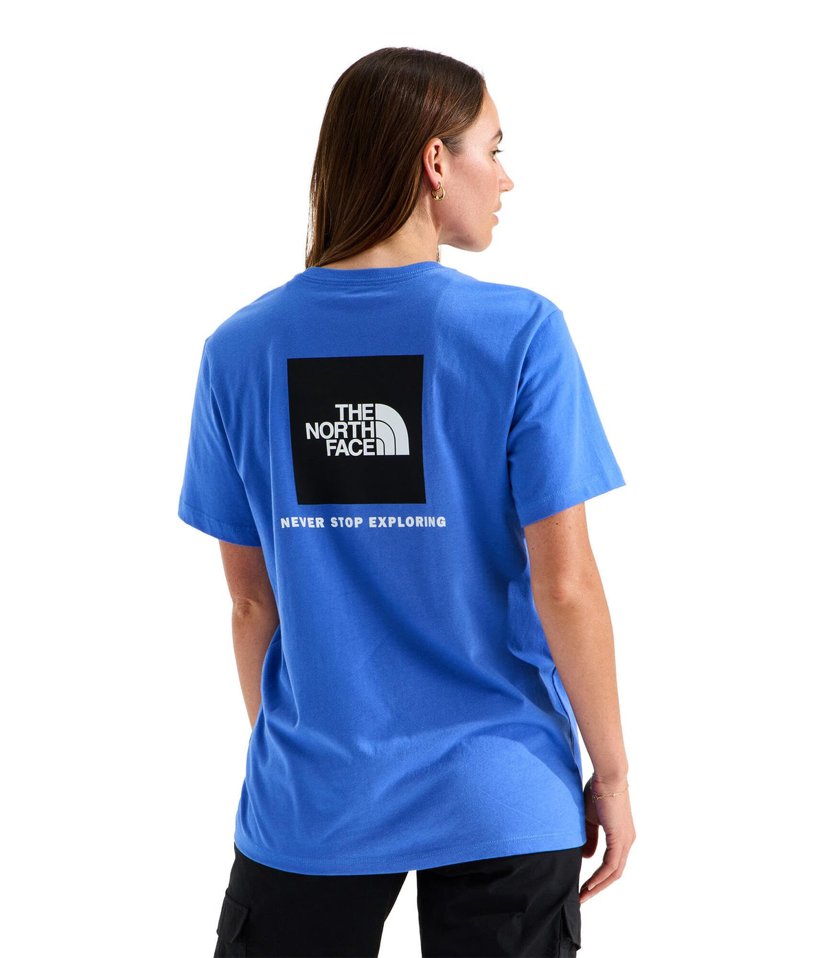 Evolution Box NSE Short Sleeve Tee by The North Face – Cotton, Active Blue, Model NF0A8B6W