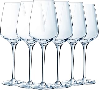 Chef & Sommelier Sublym Collection - Set of 6 Stemed Wine Glasses 55cl - Shine, Transparency and High Resistance - Reinforced Packaging