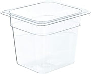 Winco 1/6 Size Pan, 6-Inch | Dishwasher safe, Shatterproof, Temperature resistant, NSF certified, Great for Steam Tables, Buffets and Food Preparation