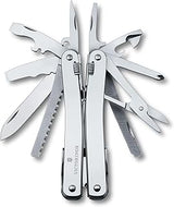 Victorinox Swiss Tool Spirit X Multitool, 24-Function Knife, Nylon Pouch | Swiss made pocket knife with pliers, wire cutter and metal saw. Compact multitool for extreme functionality and utility