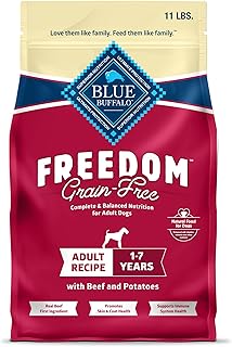 Blue Buffalo Freedom Beef Adult Grain-Free Dry Dog Food, 11 lb