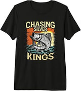Retro Chasing Silver Kings Tarpon Fishing Premium Tri-blend T-Shirt