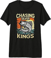 Retro Chasing Silver Kings Tarpon Fishing Premium Tri-blend T-Shirt