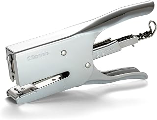 Officemate Classic Plier Stapler Bundle - Quick Rear Spring Loading Stapler, Office Supplies for Desk, Home and School, All-Metal Construction, Silver
