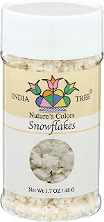 India Tree Snowflakes, Nature's Colors Party Decoratifs, 1.7 oz.