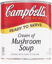 Campbell's Classic Ready to Serve Cream of Mushroom Soup, 7.25 Oz, 24 Count