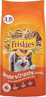 Purina Friskies Tender and Crunchy Combo Dry Cat Food, (4) 3.15 lb Bag