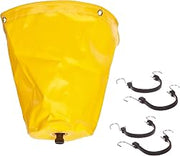 UltraTech 1780 Vinyl Ultra-Pipe Drip Diverter, 7 Gallon Capacity, 18" Diameter x 18" Height, Yellow
