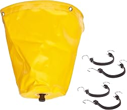 UltraTech 1780 Vinyl Ultra-Pipe Drip Diverter, 7 Gallon Capacity, 18" Diameter x 18" Height, Yellow