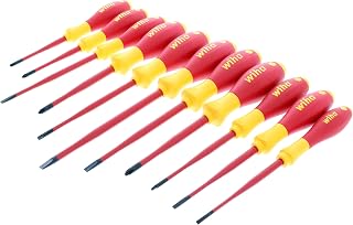 Wiha 32198 Insulated SlimLine Screwdriver Set, 11-Piece Tight Space Kit