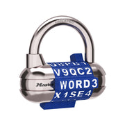Resettable Word Combination Padlock by Master Lock – 1 Pack, Metal, Blue, Model 1534BLUEC