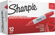 Sharpie Red / 12 Count (Pack of 12) / 12 Count Permanent Markers