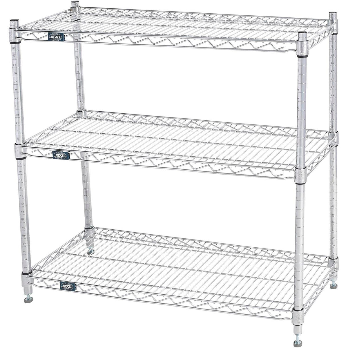 3 Shelf by Global Industrial – Alloy Steel, Silver, Model 12363C3