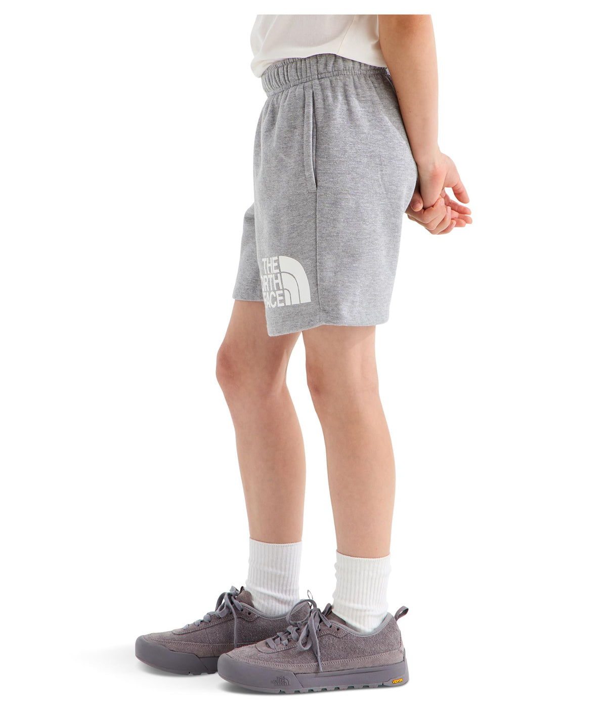 Kids Evolution Half Dome 5" Shorts (Little Kid/Big Kid) by The North Face – Cotton Blend, Tnf Pale Grey Heather, Model NF0A8FA3CQO