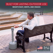 Justrite Grey / 1 Gallon / Smokers Cease Smoking Receptacles