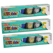 Creative Arts™ Glitter Set by Charles Leonard – Plastic, Assorted, Pack of 3, Model CHL41006-3