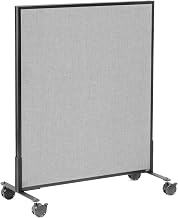 Global Industrial 36-1/4"W x 45" H Mobile Office Partition Panel, Gray