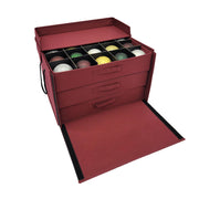 612 Vermont Ornament Storage Box, Holds 60 Ornaments of 4 Inches, Burgundy