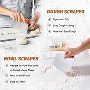 EWFEN Bread Proofing Basket Set, 9 Inch Round and 10 Inch Oval, 9 Piece Kit, Natural