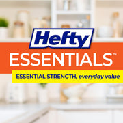 Essentials 13 Gallon Kitchen Trash Bags by Hefty – 45 Count (Pack of 1), 13.0 gallons, PE, White, Model E89050PR
