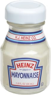 HEINZ Mayonnaise, 1.8-Ounce Glass Jar (Pack of 60)