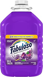 Fabuloso 2X Multi-Purpose Cleaner, Lavender Scent, 128 fl oz | No Rinse Floor Cleaner, Long-Lasting Freshness, Multi-Purpose Cleaner, Concentrated Formula, Everyday Cleaning, No Residue