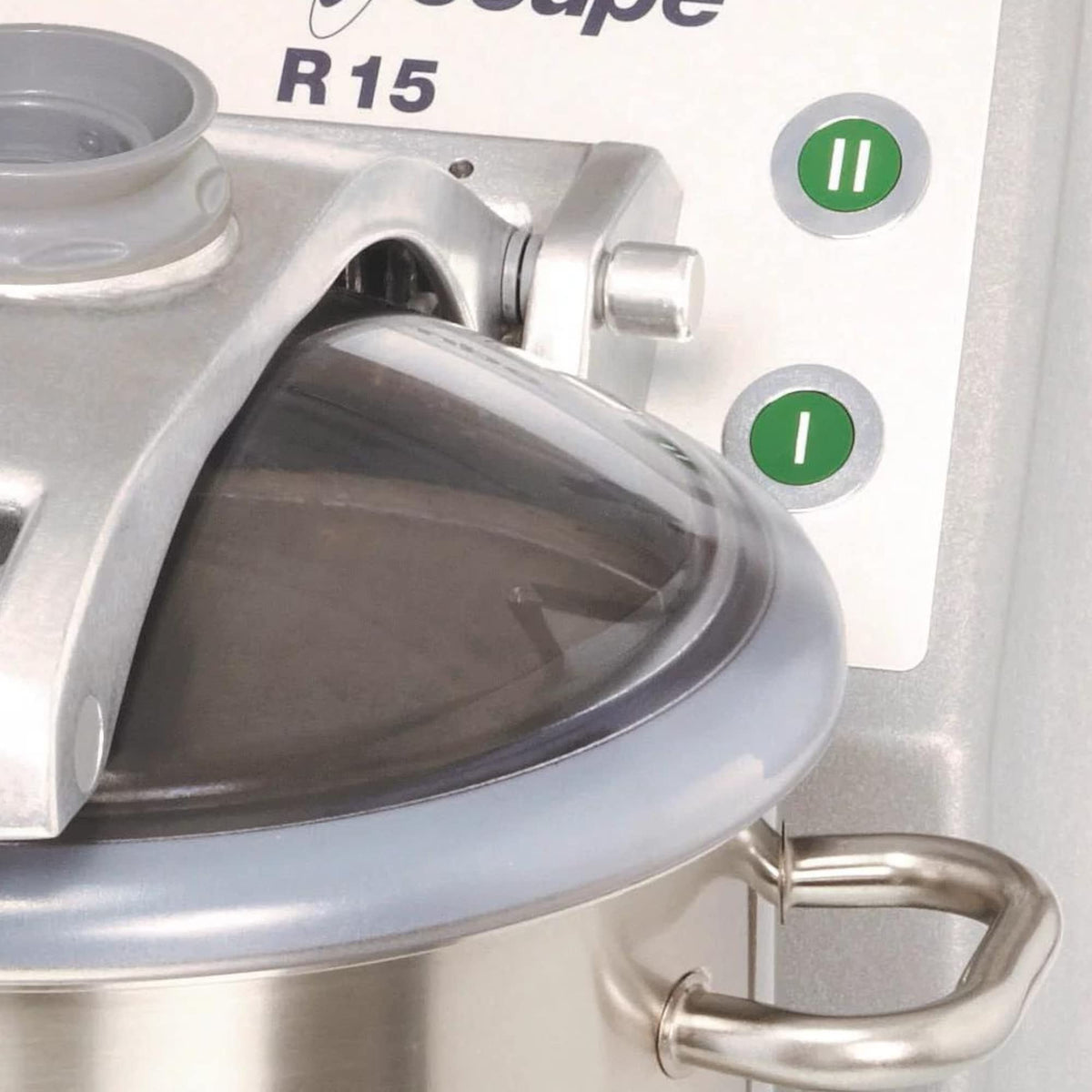 2-Speed Vertical Cutter Mixer Food Processor with 15-Quart Stainless Steel Bowl by Robot Coupe – Stainless Steel, Grey, Model R15
