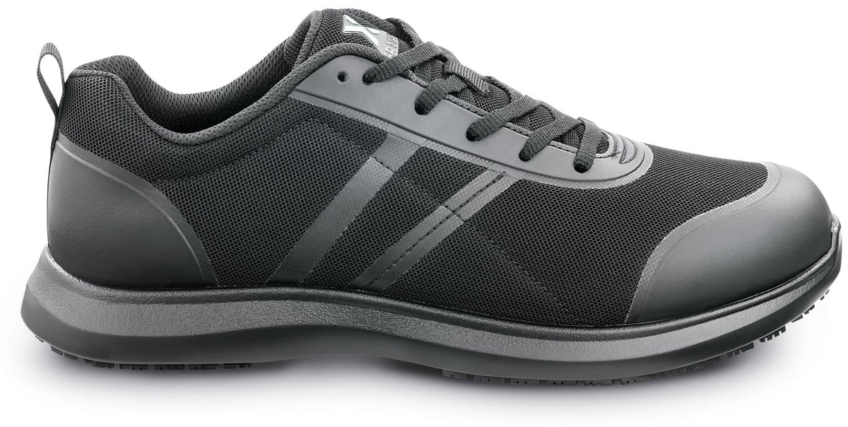 Mens Black Aiken MaxTrax Soft Toe SRO Athletic 14.0 EW by SR Max – 14 X-Wide, Black